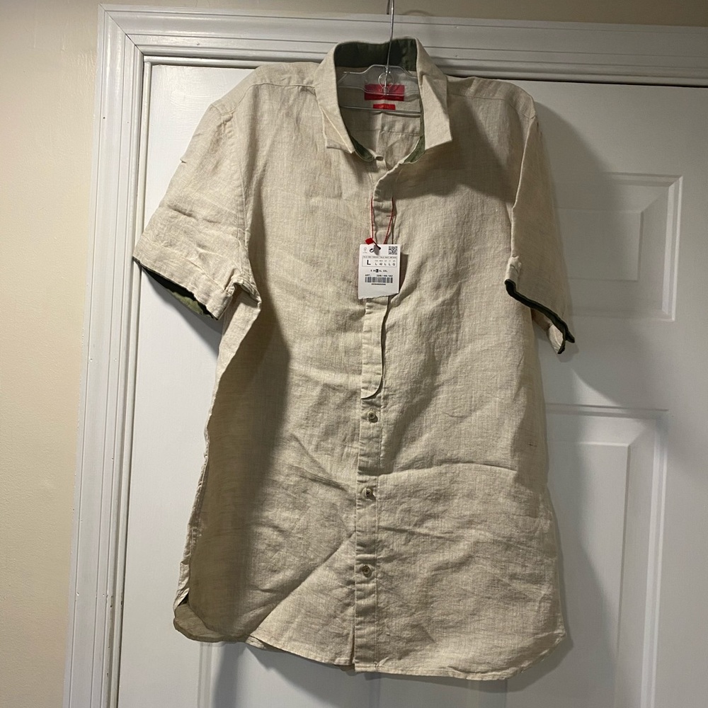 Men’s linen shirt from Zara